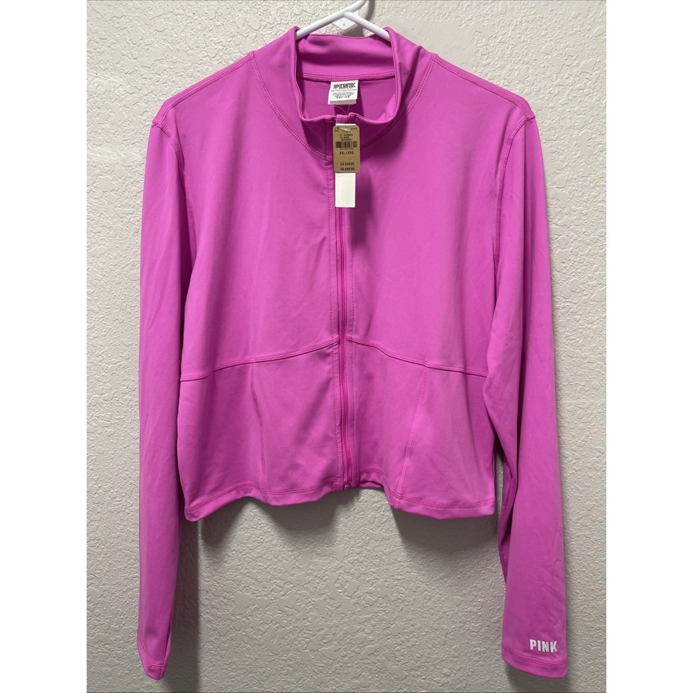 Victoria's Secret Pink Polyester Track Jacket Size XXL